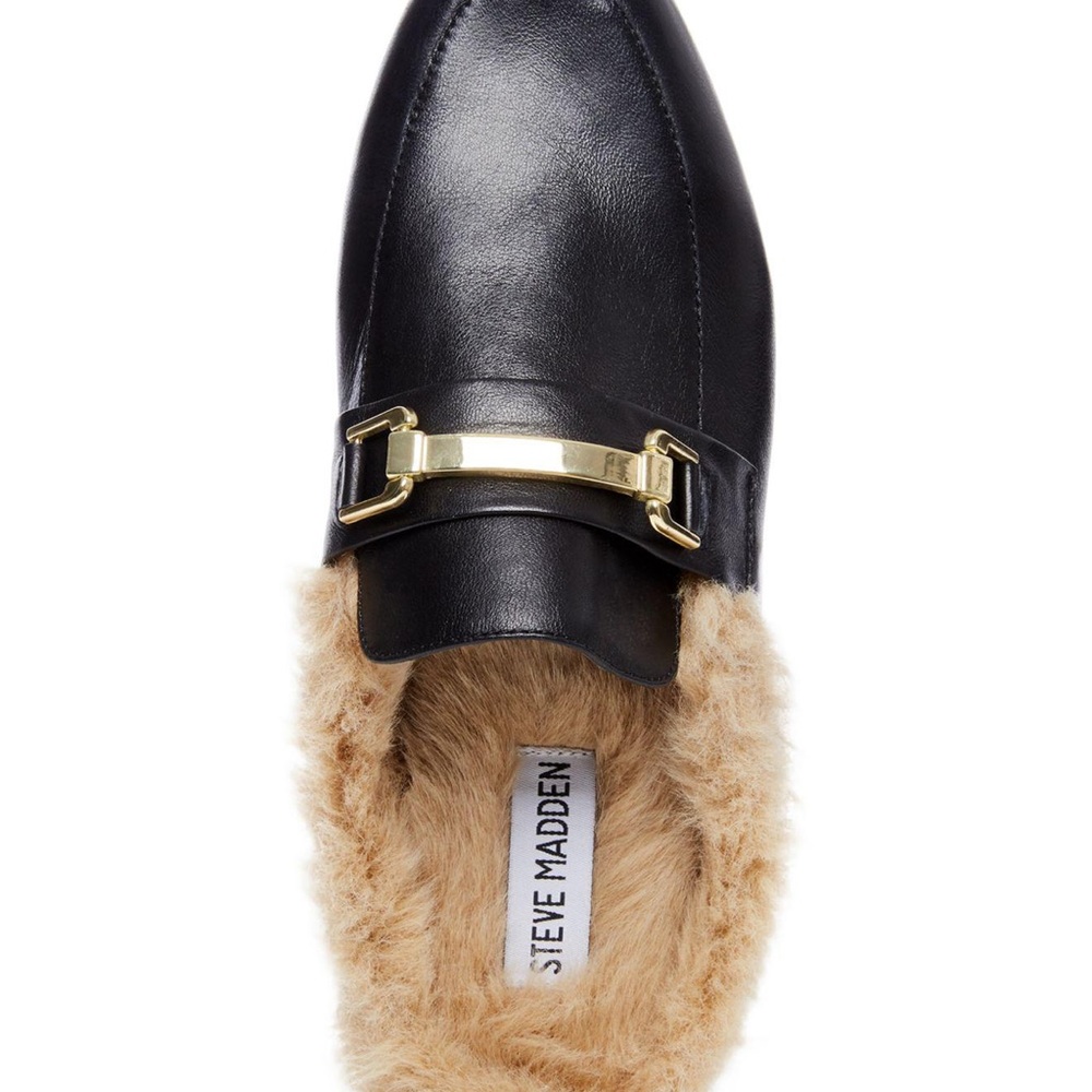 steve Madden Fur Slides